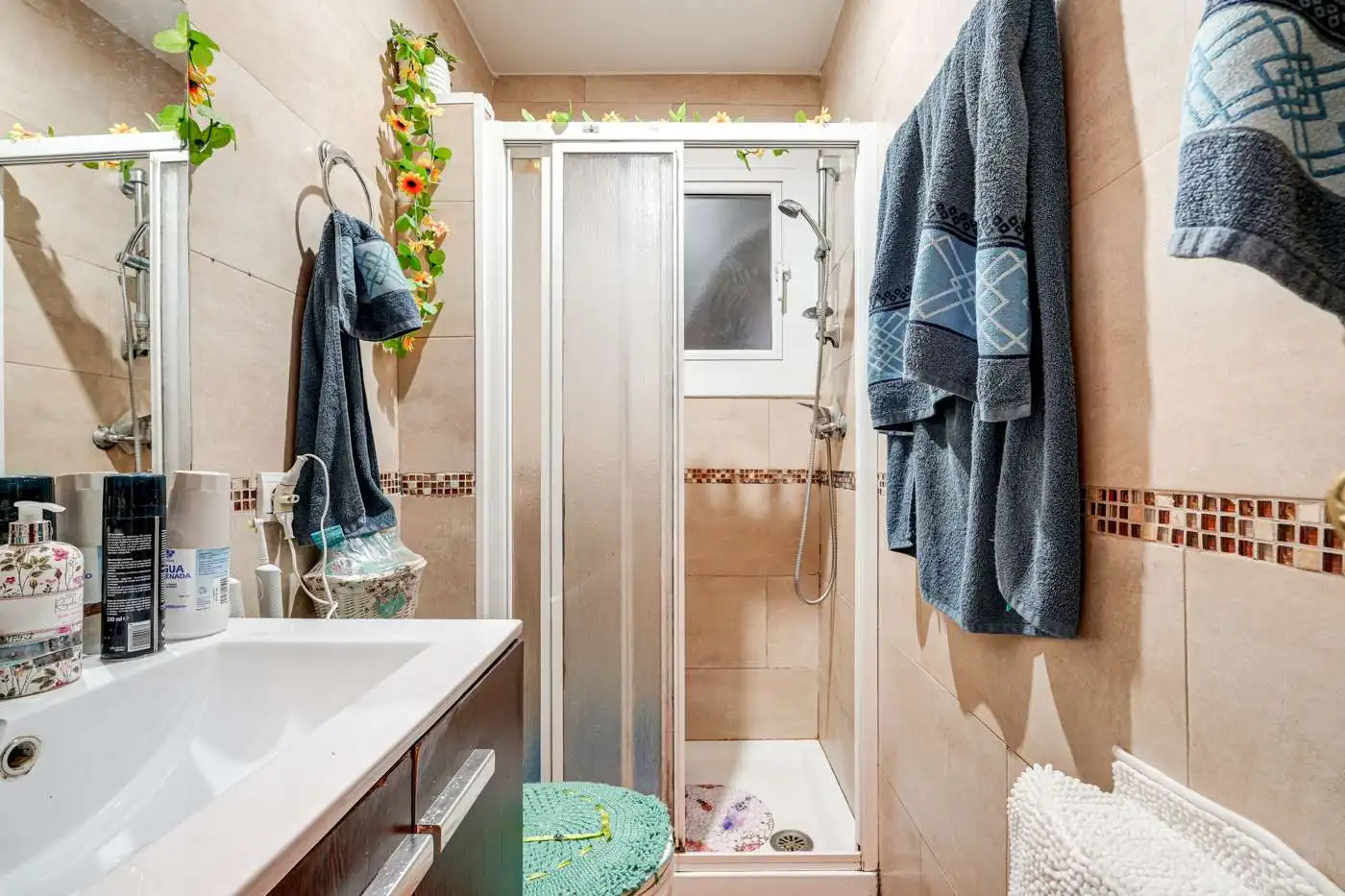Badezimmer von Wohnung zum Verkauf in Barcelona mit Heizung und Möbliert