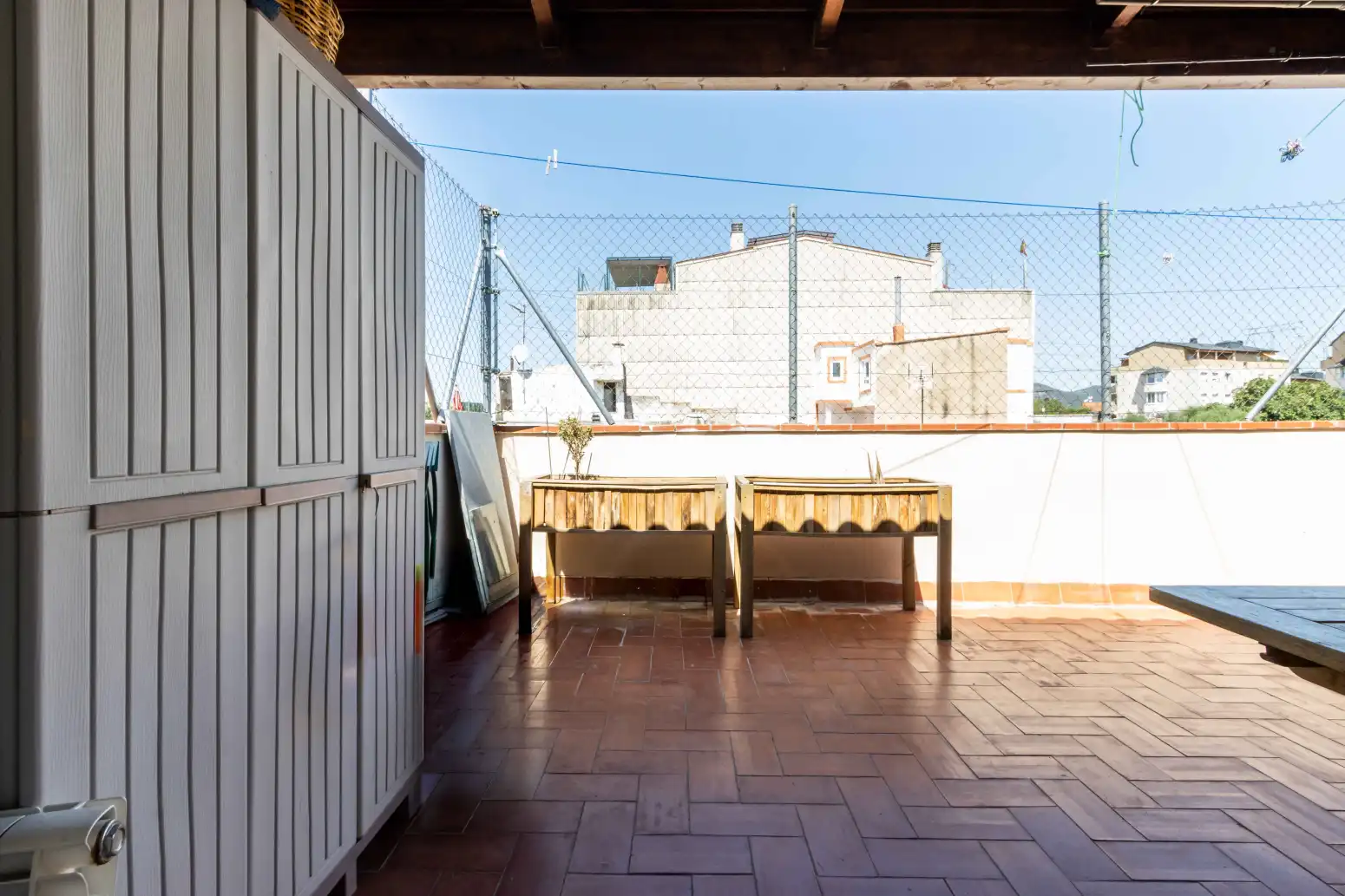 Terrace of Flat for sale in Terrassa  with Air Conditioner, Heating and Parquet flooring