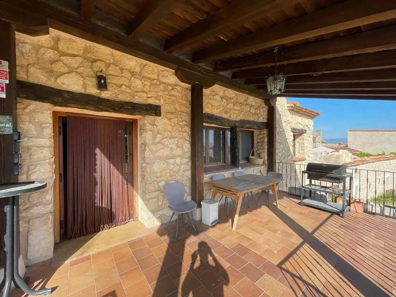 Terrassa de Finca rústica en venda en Sepúlveda amb Calefacció, Jardí privat i Parquet