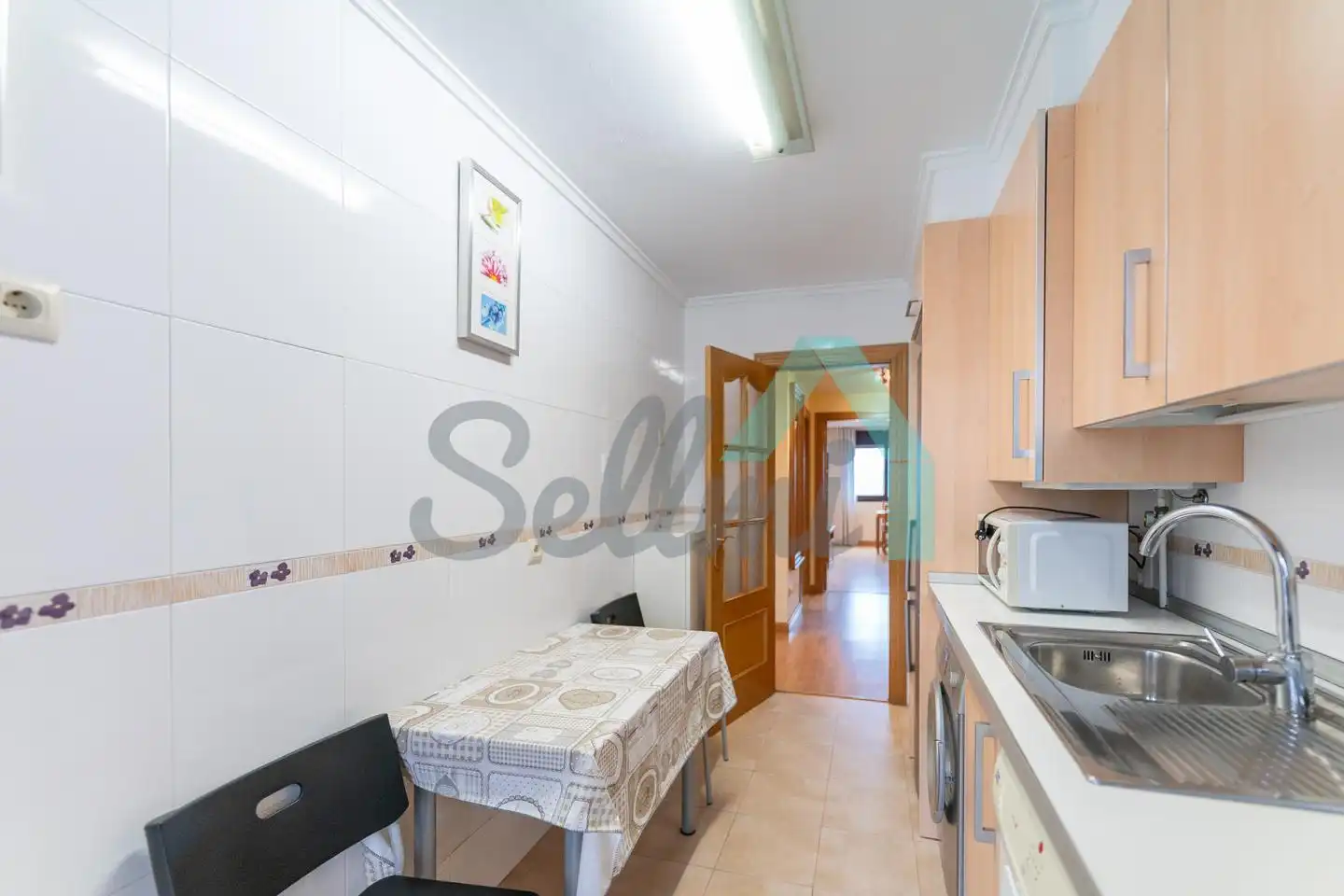 Kitchen of Flat for rent in Oviedo   with Heating, Parquet flooring and Terrace