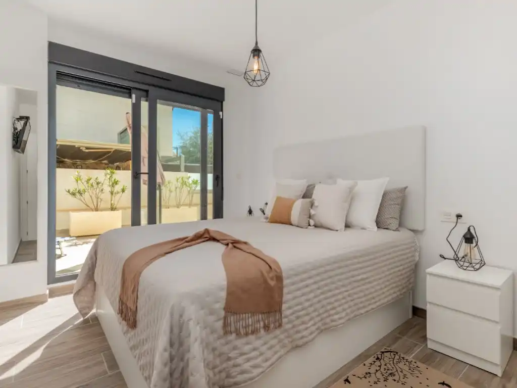 Bedroom of Ground floor for sale in El Campello  with Air Conditioner, Terrace and Community pool