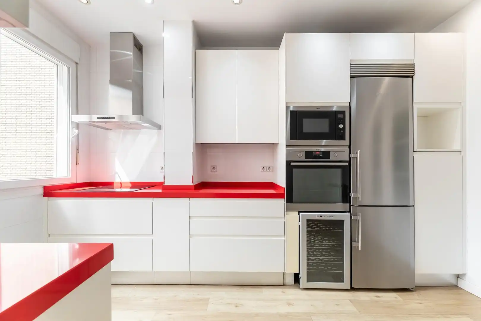 Kitchen of Flat for rent in Madrid  with Air Conditioner and Heating