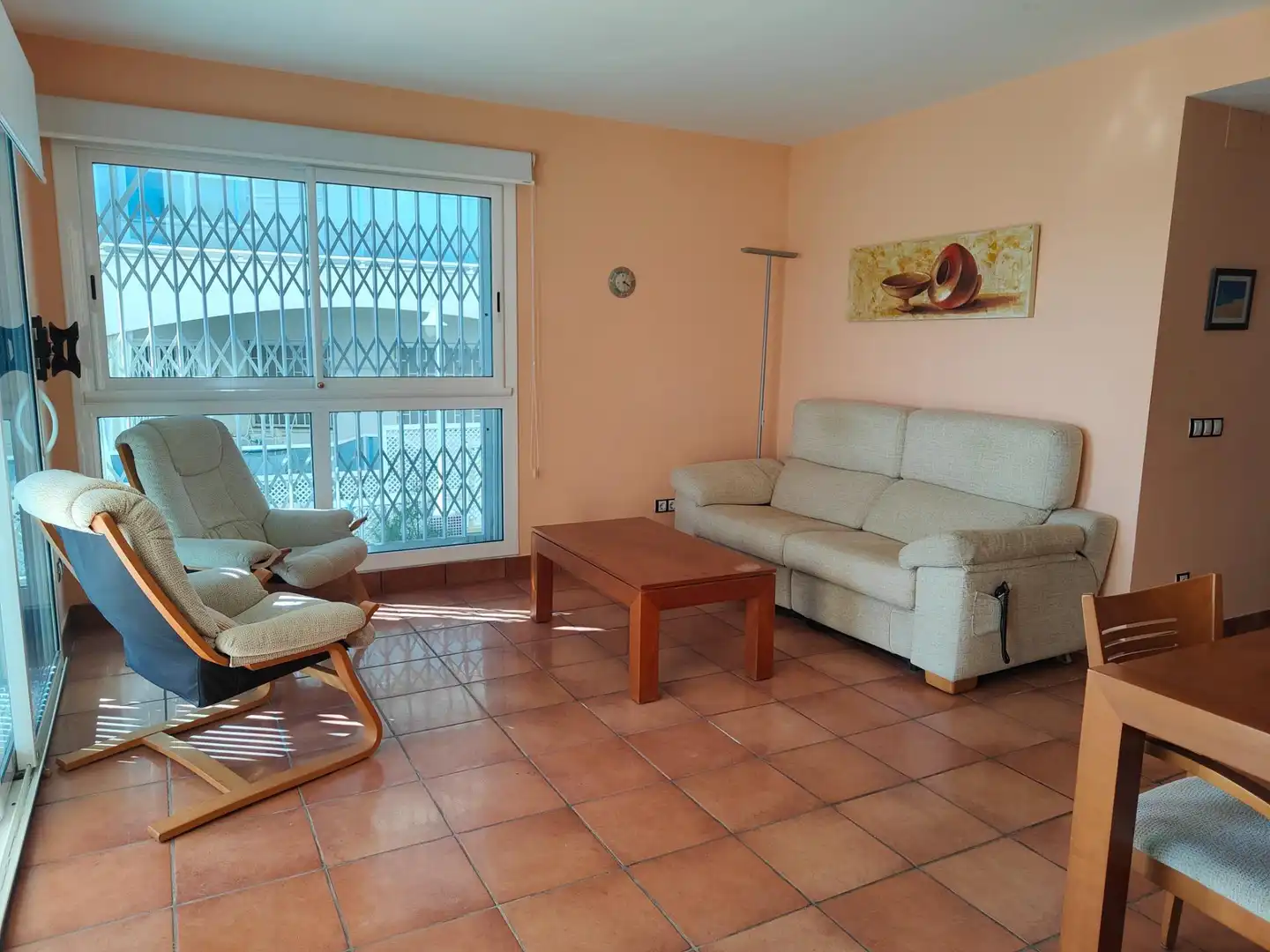 Living room of Apartments for sale in Alcanar  with Air Conditioner, Private garden and Terrace