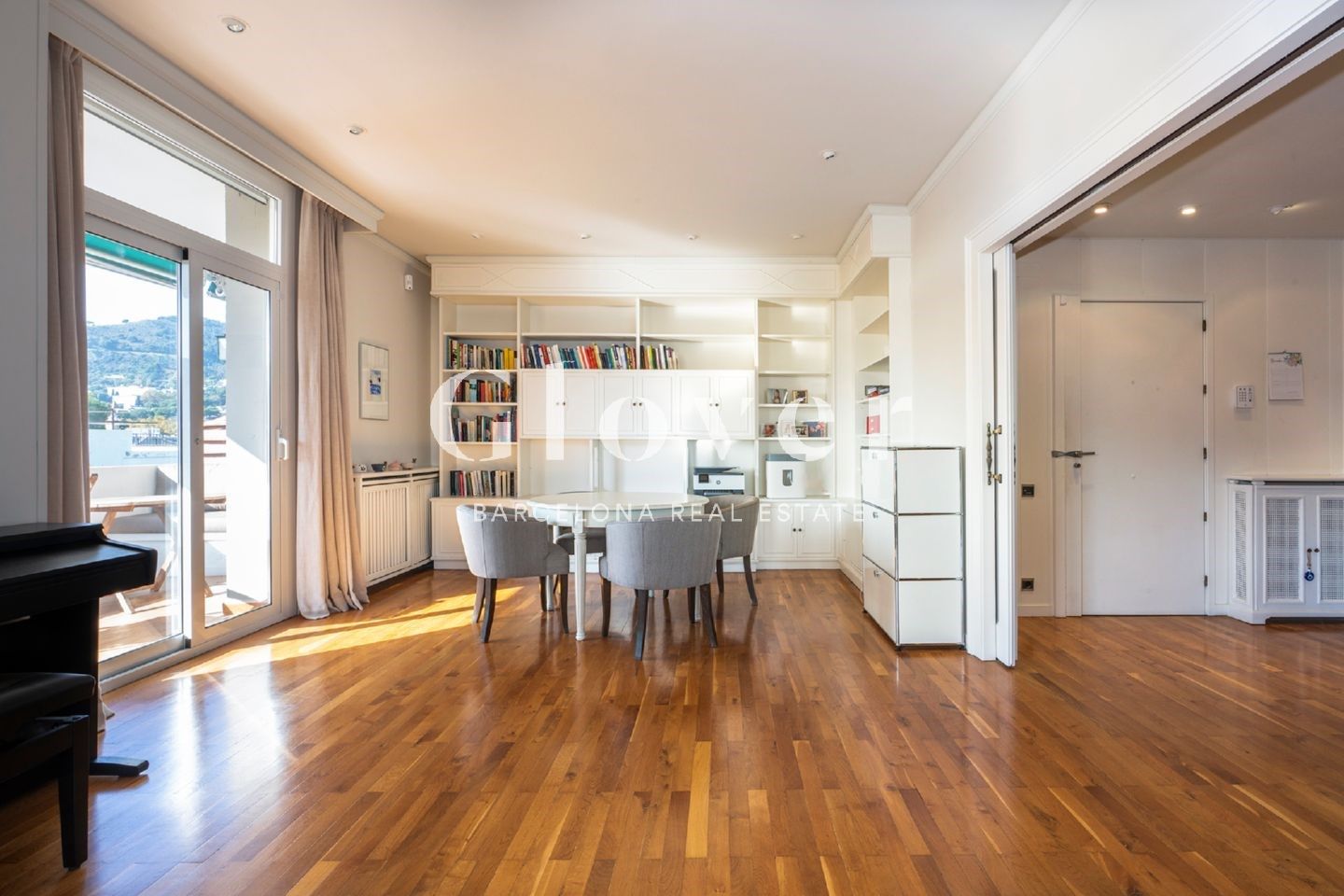 Sala d'estar de Pis de lloguer en  Barcelona Capital amb Aire condicionat, Calefacció i Terrassa