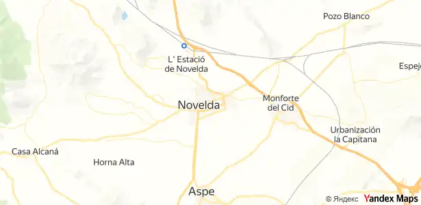 Vista exterior de Pis en venda en Novelda