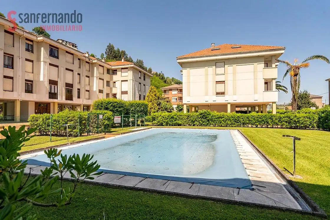 Swimming pool of Flat for sale in Suances  with Heating, Private garden and Furnished