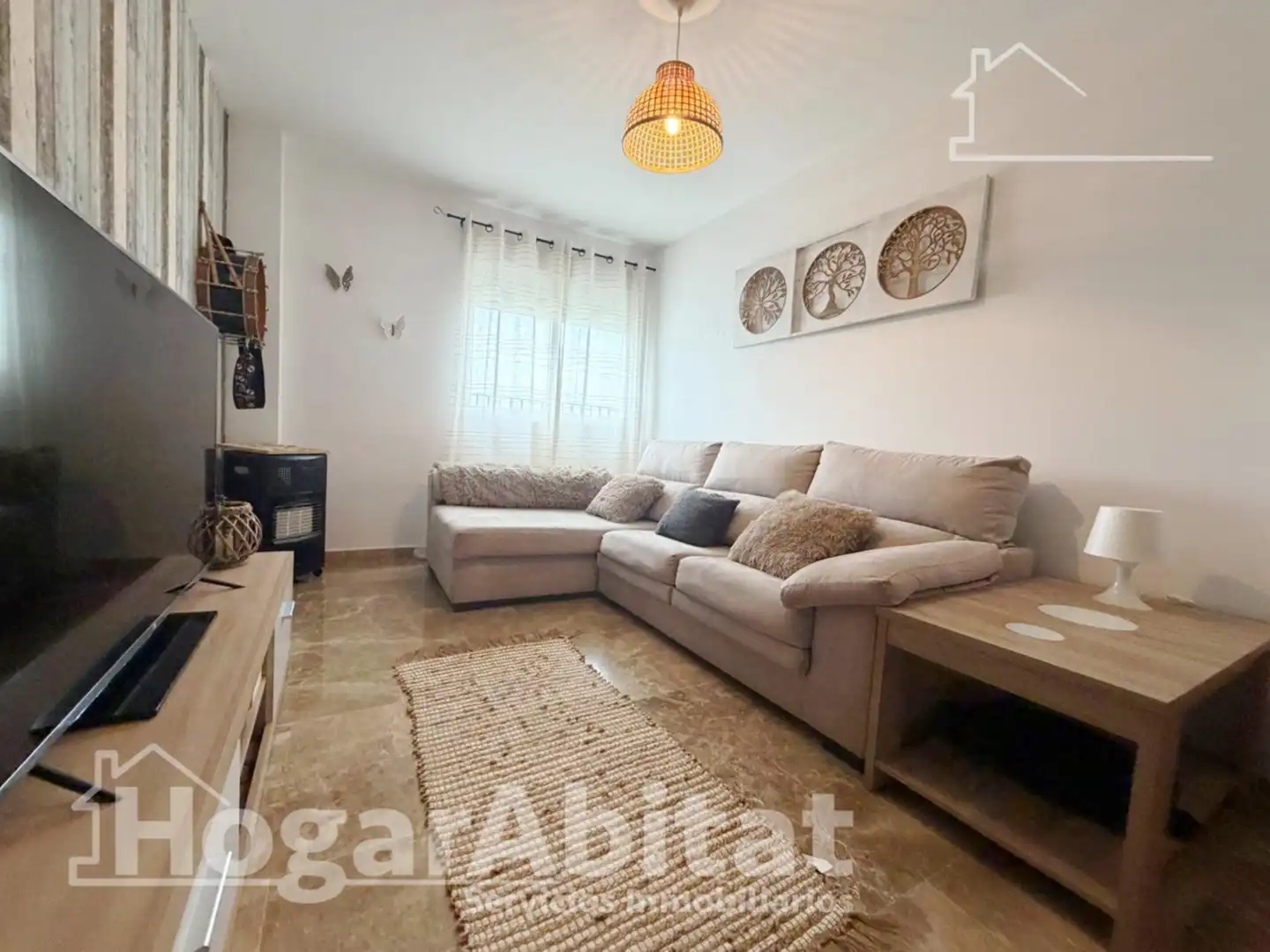 Wohnzimmer von Dachboden zum Verkauf in Vilamarxant mit Klimaanlage und Terrasse