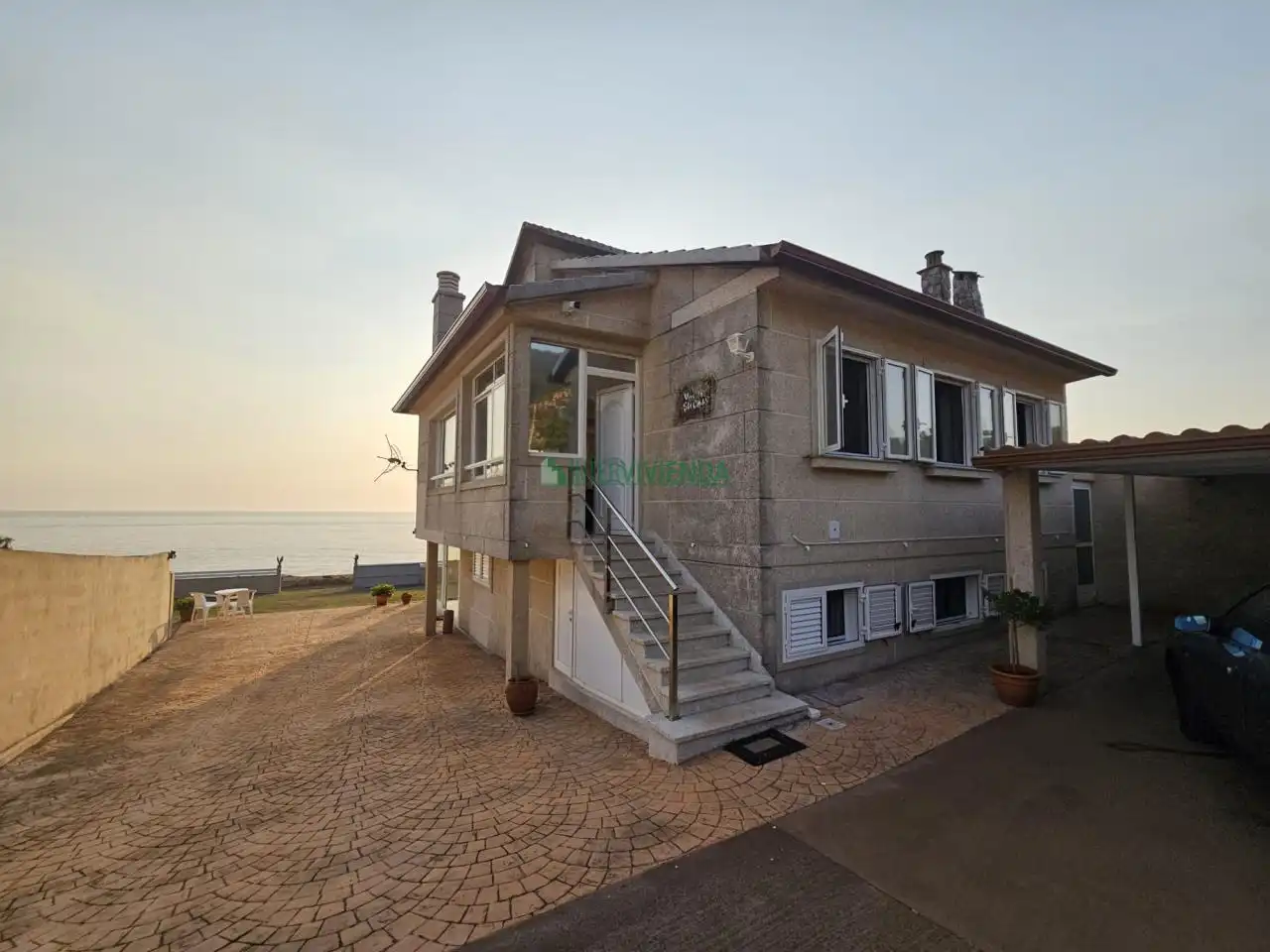 Vista exterior de Casa o xalet en venda en Oia amb Calefacció, Jardí privat i Traster