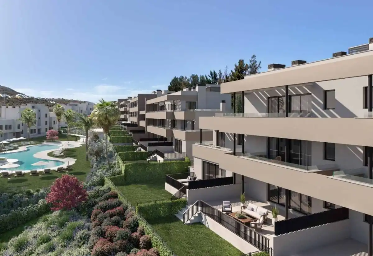 Außenansicht von Wohnungen zum Verkauf in Casares mit Klimaanlage, Terrasse und Abstellraum