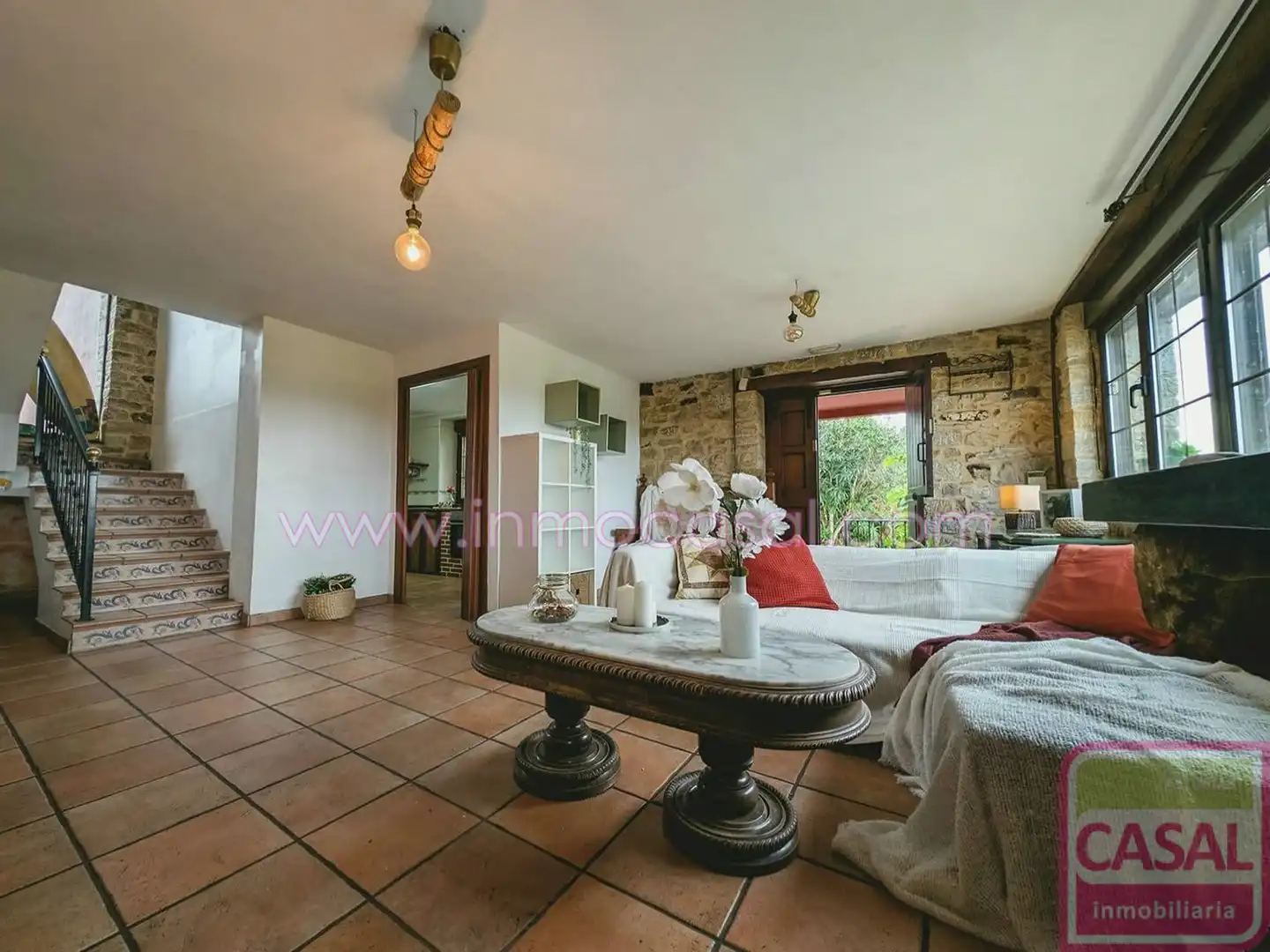 Sala de estar de Casa o chalet en venta en Colunga con Calefacción, Terraza y Trastero