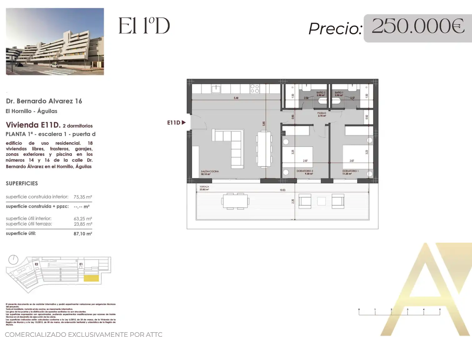 Wohnung mit Terrasse zum Verkauf in El Hornillo, imagen 2