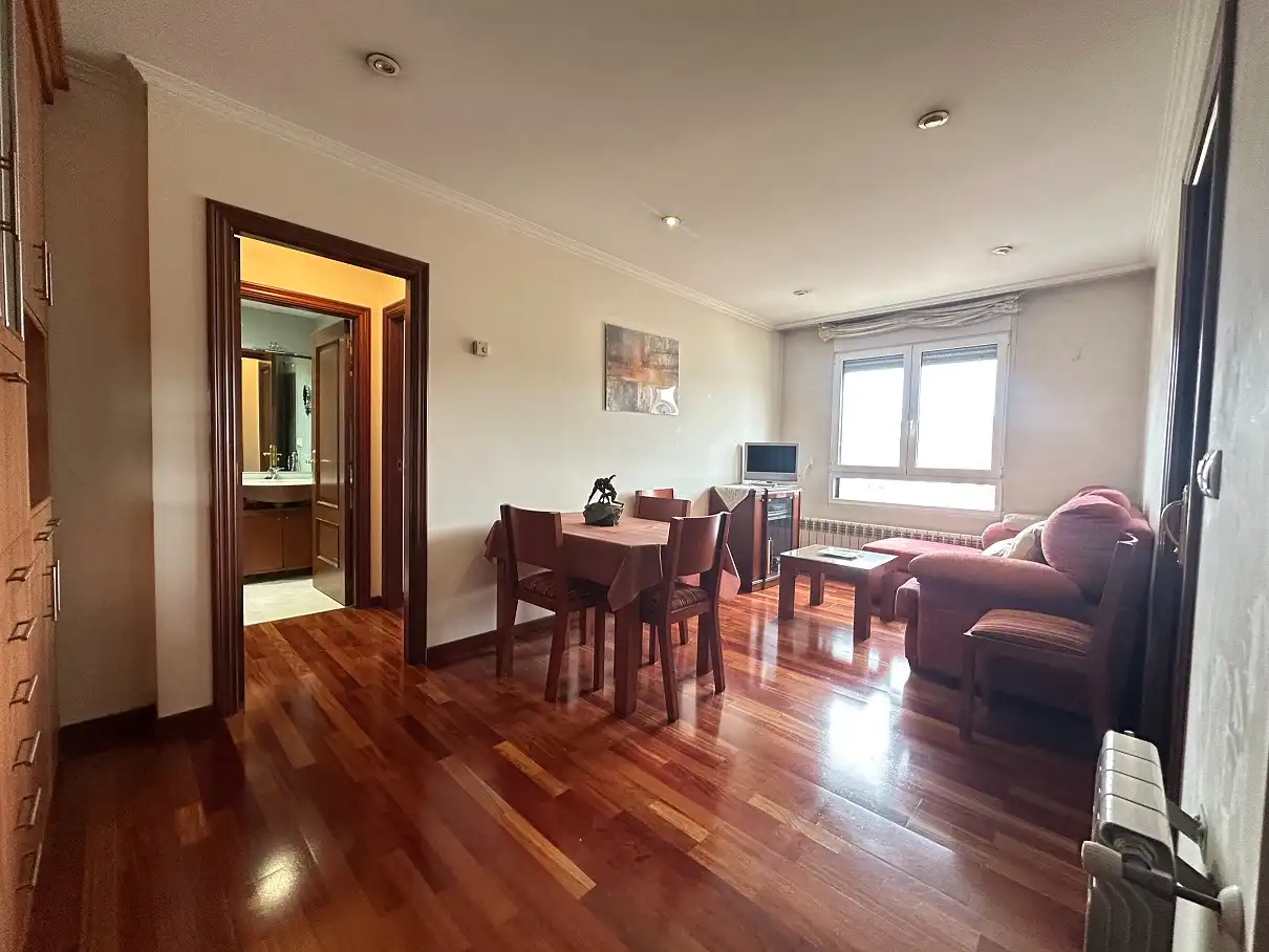 Sala de estar de Piso de alquiler en Santiago de Compostela  con Calefacción, Trastero y Amueblado