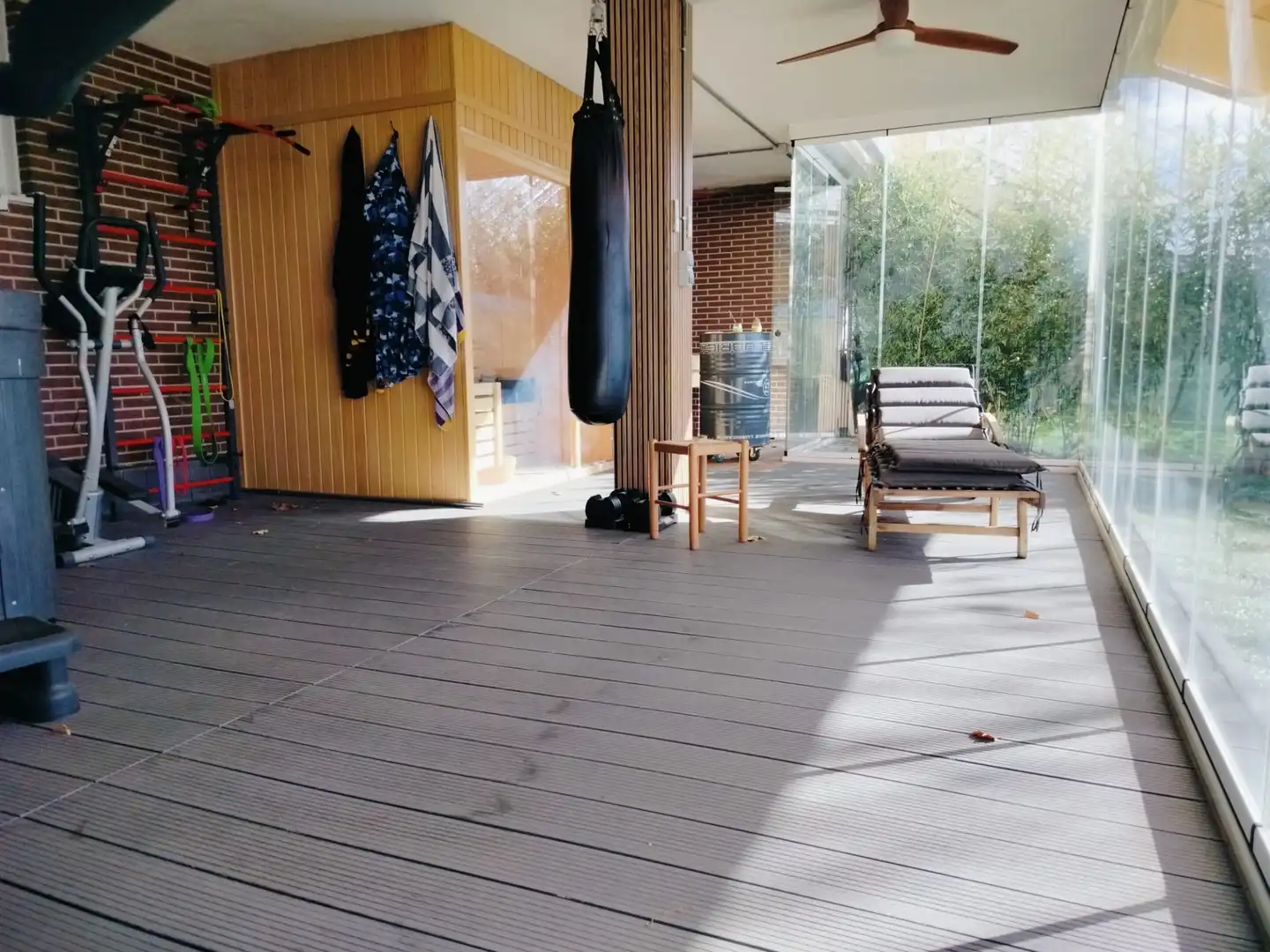 Terraza de Casa adosada en venta en Moraleja de Enmedio con Aire acondicionado, Calefacción y Jardín privado