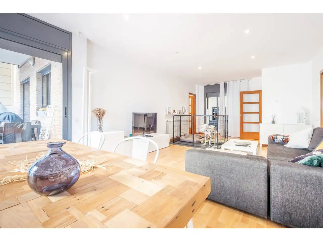 Living room of Flat for sale in Matadepera  with Air Conditioner, Heating and Private garden