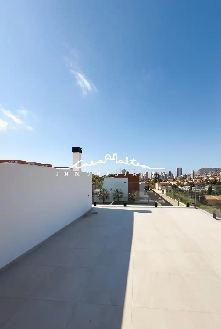 Terrace of Detached homes for sale in Calpe / Calp  with Air Conditioner, Private garden and Terrace