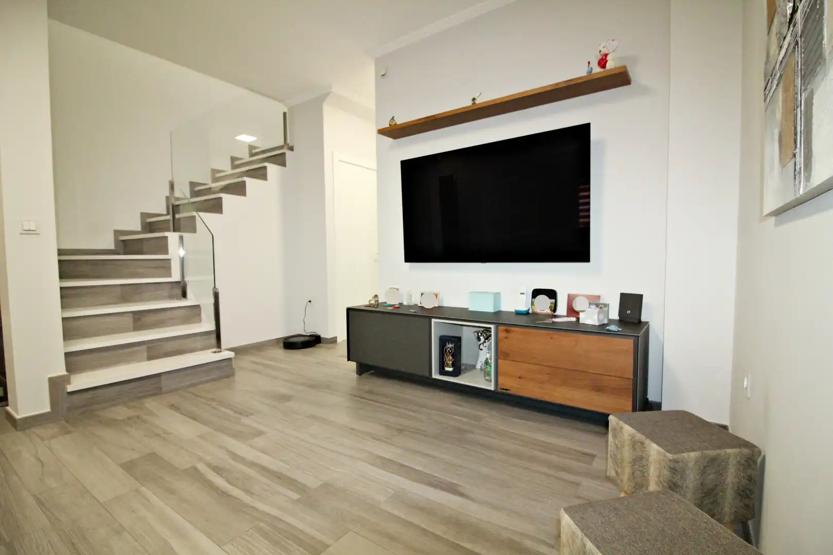 Sala de estar de Casa adosada en venta en San Juan del Puerto con Amueblado