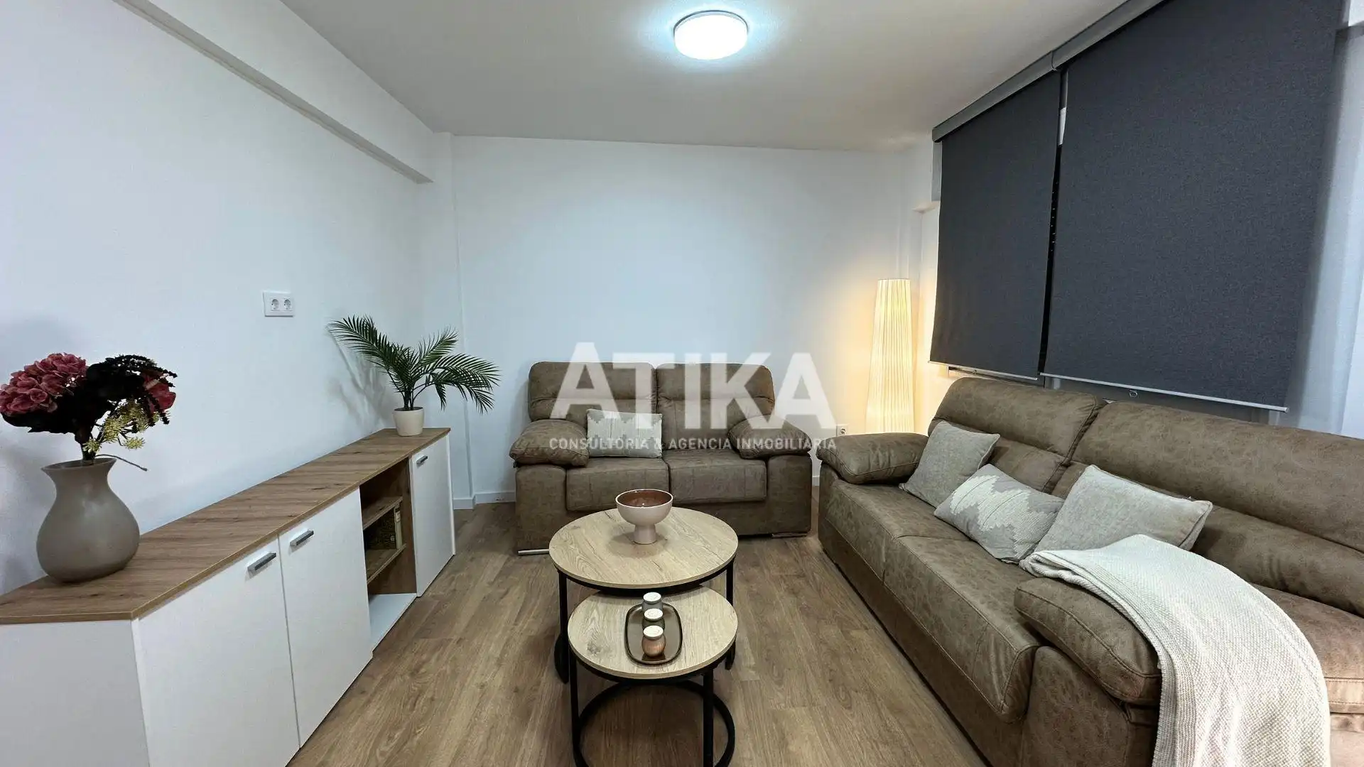 Sala de estar de Piso en venta en Albaida con Parquet, Trastero y Amueblado