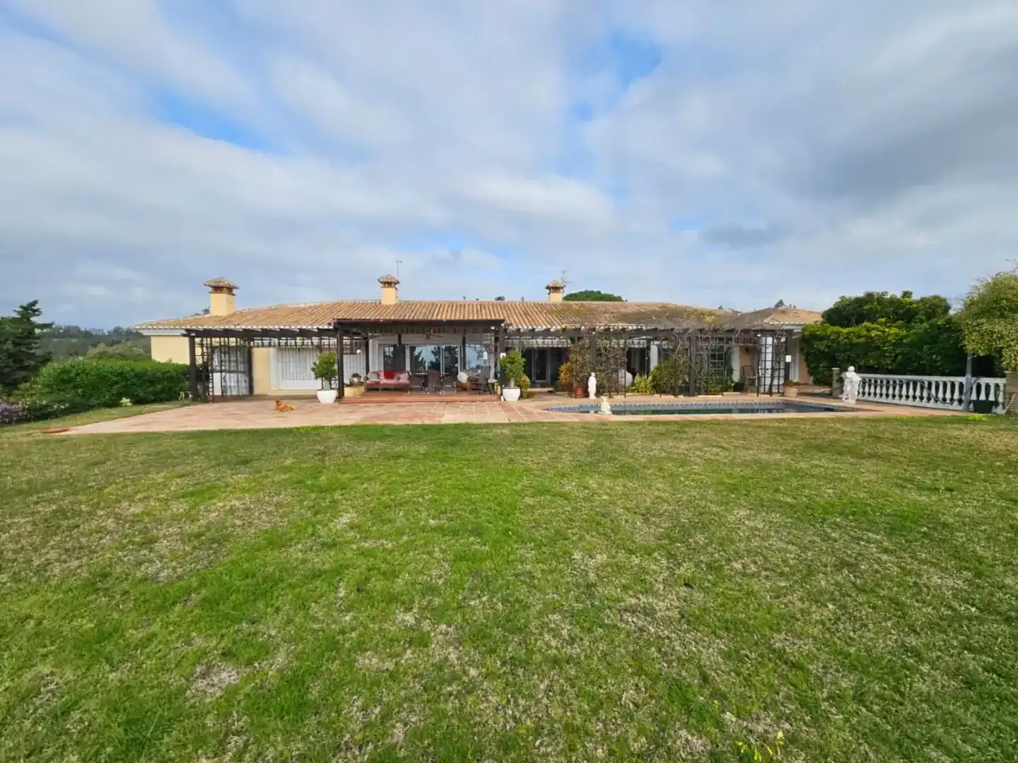 Garten von Wohnung zur Miete in Mijas mit Klimaanlage, Privatgarten und Parkett
