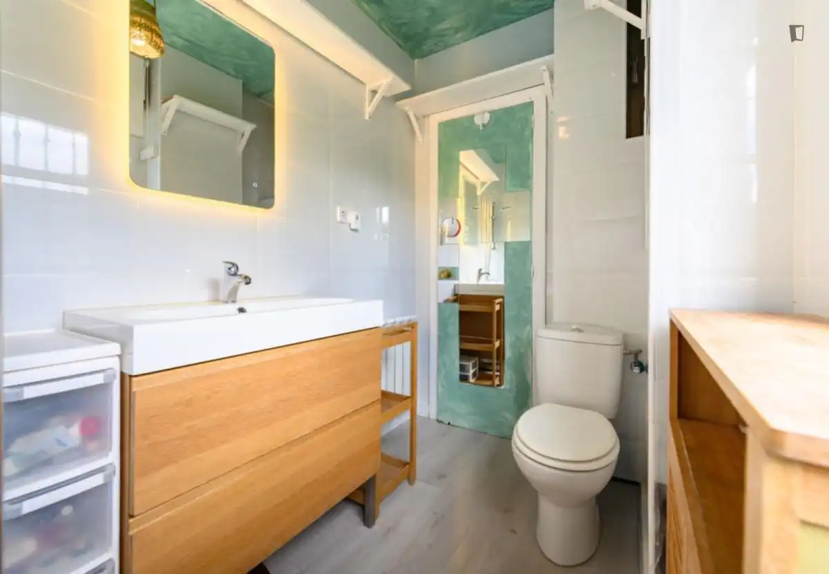 Baño de Apartamento de alquiler en La Moraleja con Calefacción, Amueblado y Horno