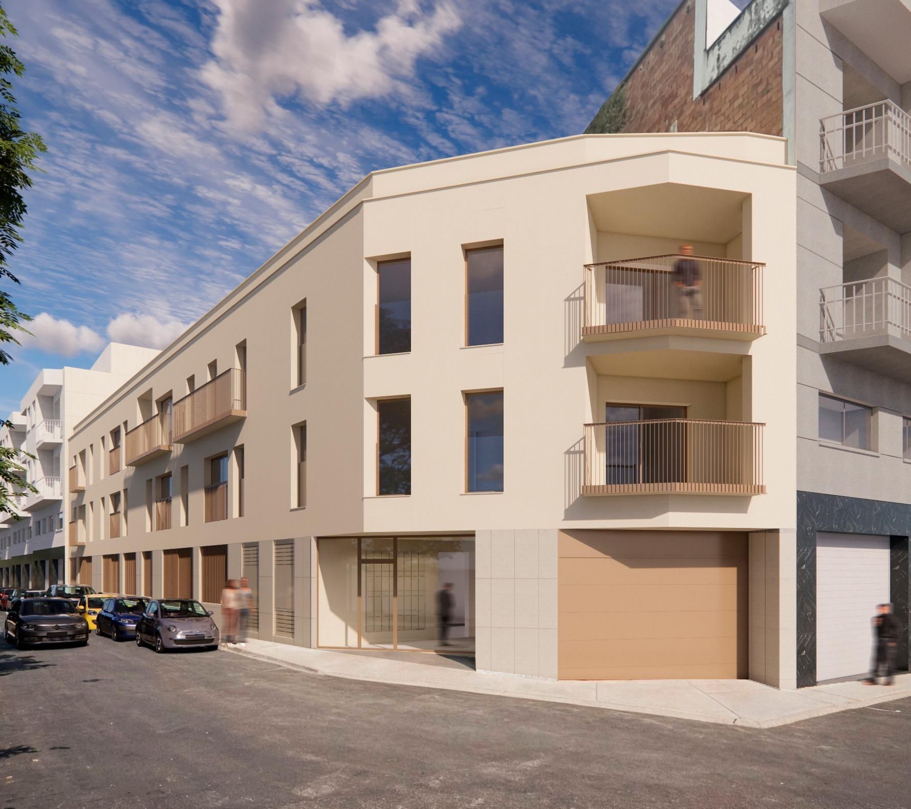 Vista exterior de Pis en venda en Santa Coloma de Gramenet amb Aire condicionat i Balcó