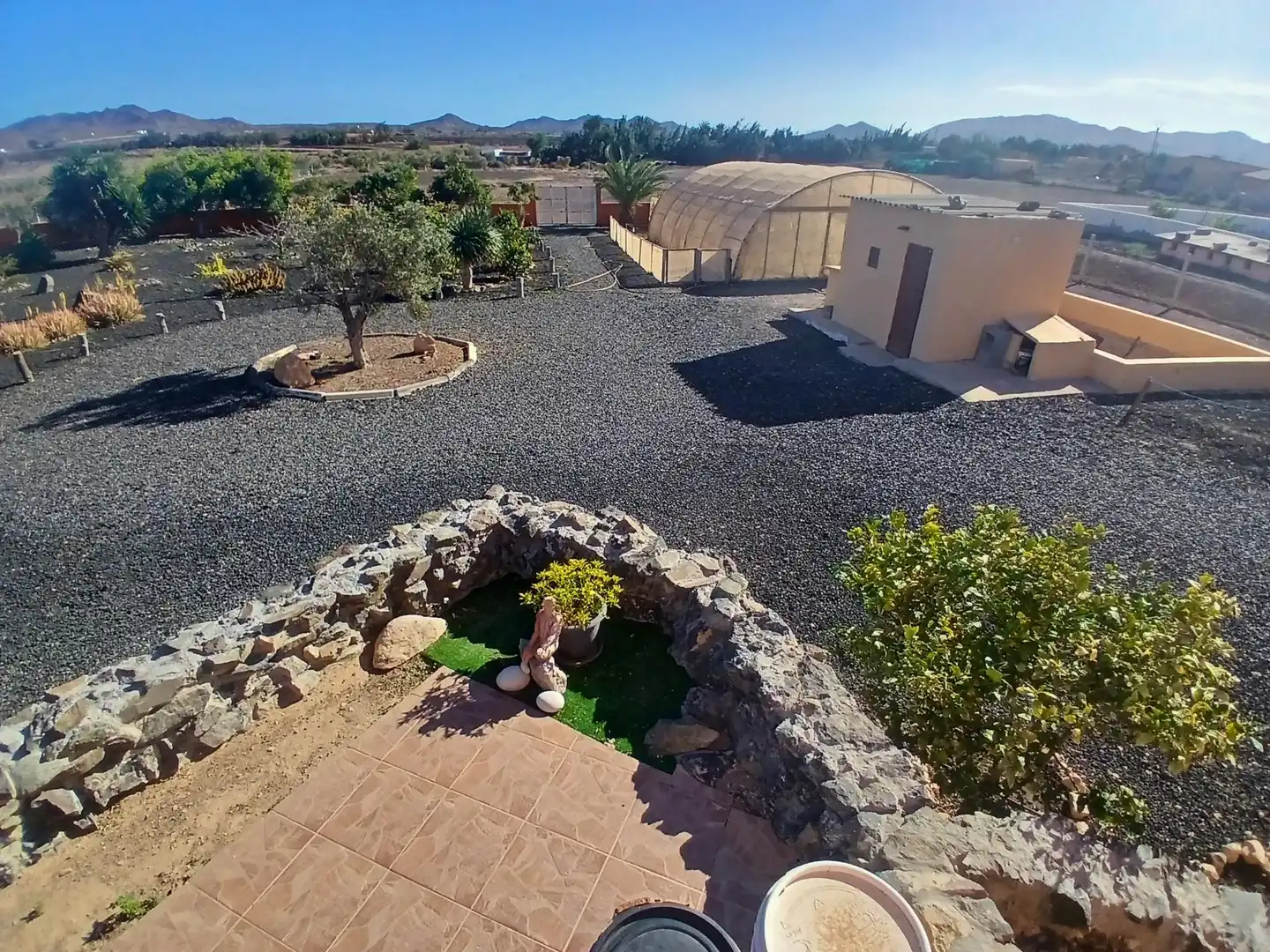 Vista exterior de Casa o xalet en venda en Tuineje amb Aire condicionat, Terrassa i Piscina
