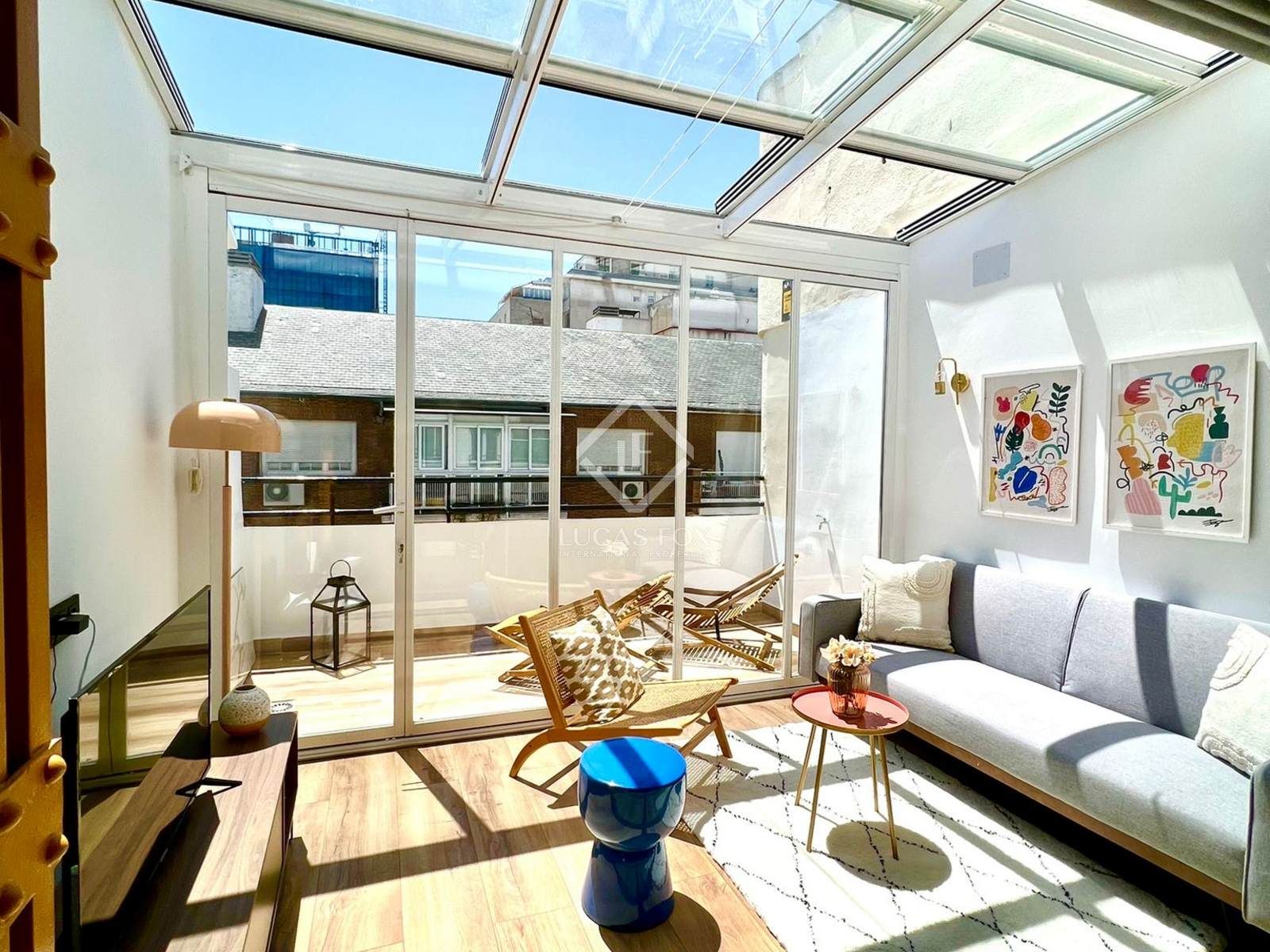 Terrace of Flat for sale in  Madrid Capital  with Air Conditioner and Furnished