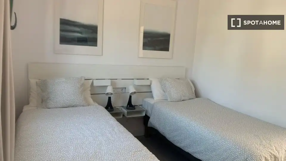 Schlafzimmer von Wohnungen zur untervermieten in San Bartolomé de Tirajana mit Klimaanlage, Terrasse und Möbliert