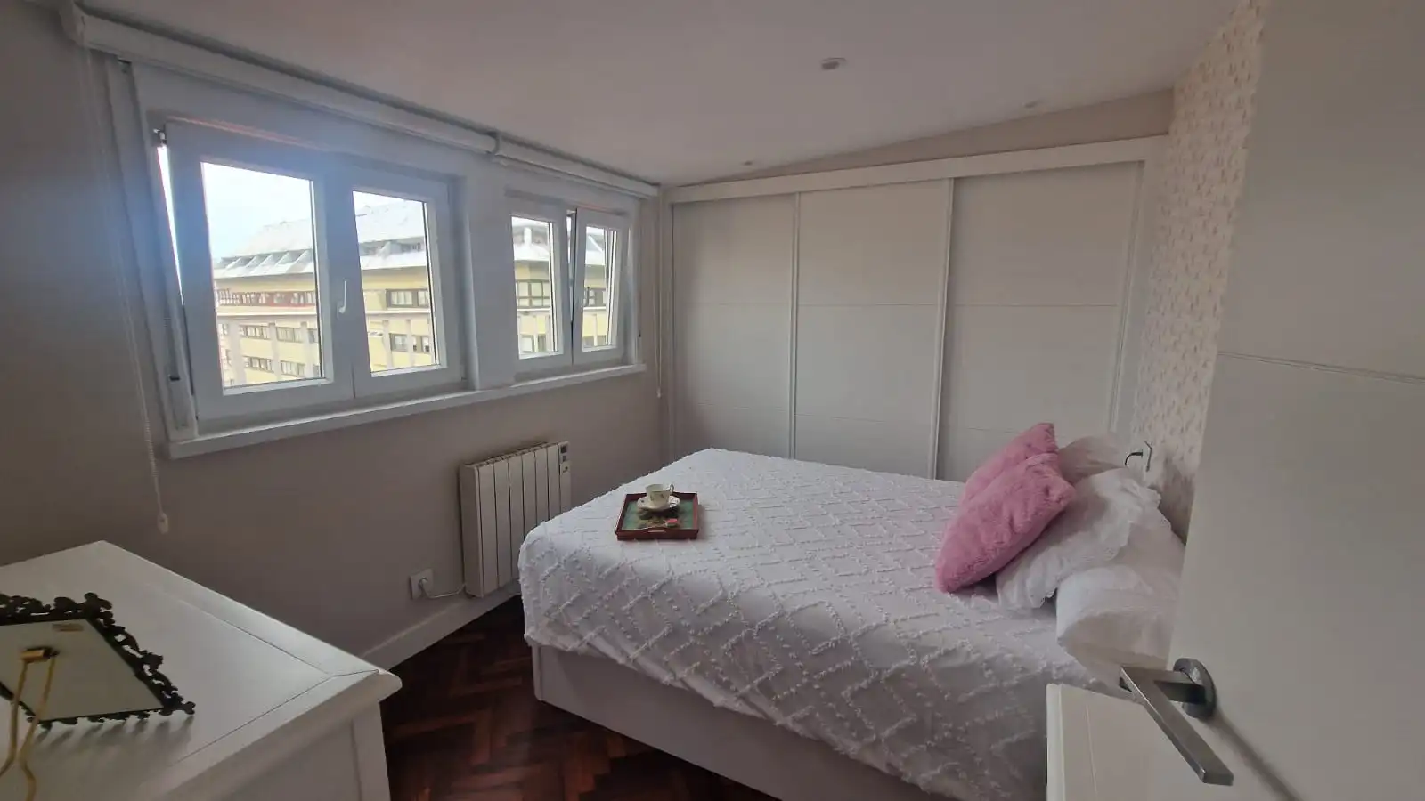 Bedroom of Attic for rent in A Coruña Capital   with Heating, Parquet flooring and Terrace