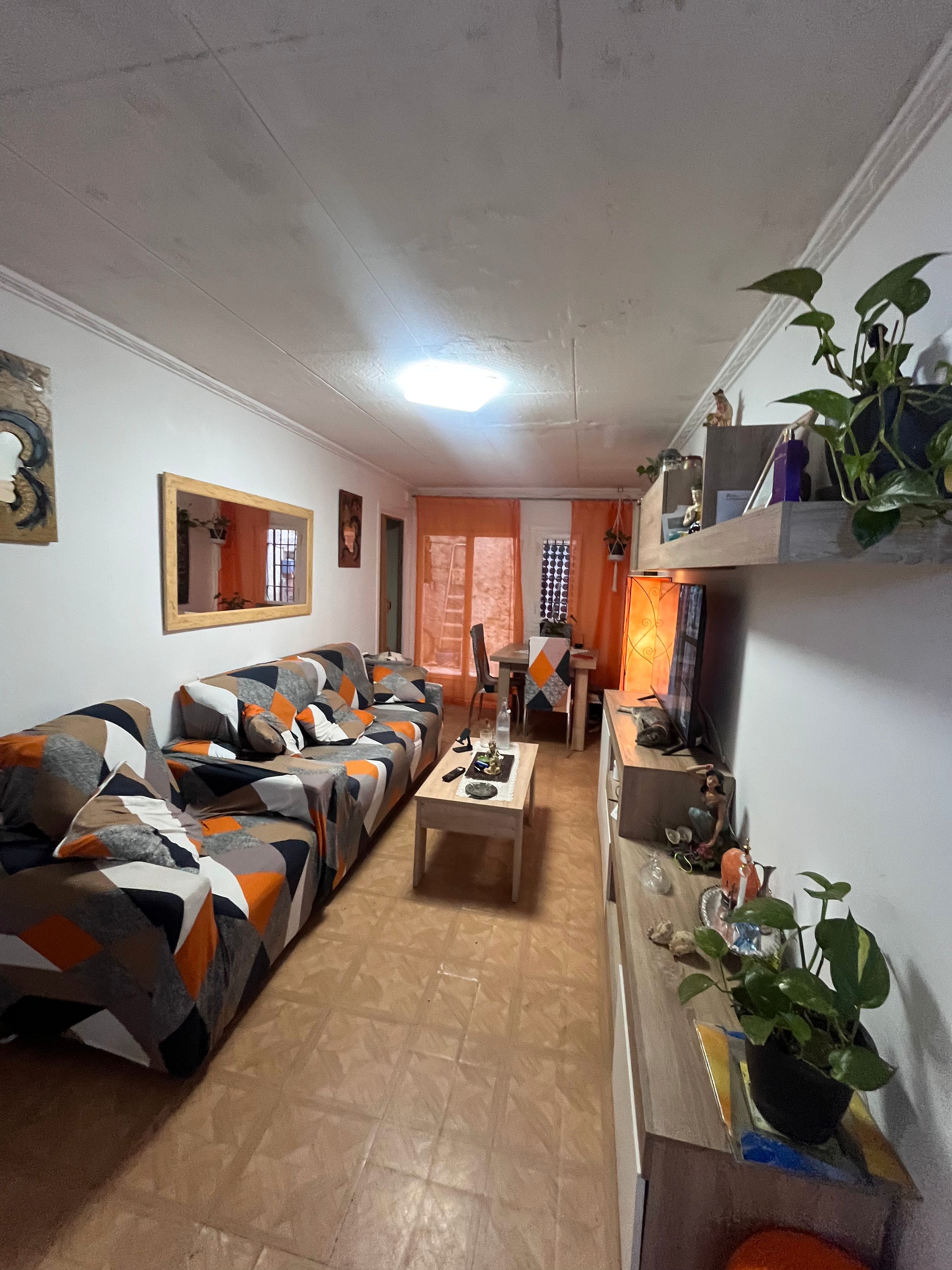 Sala d'estar de Planta baixa en venda en Santa Coloma de Gramenet amb Terrassa