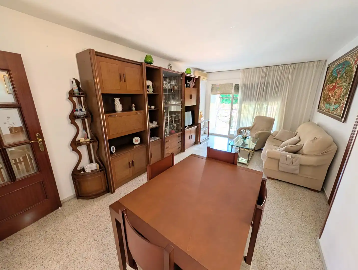 Sala de estar de Piso en venta en Badalona con Aire acondicionado, Amueblado y Balcón