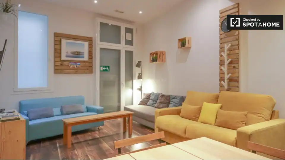 Wohnzimmer von Wohnung zur Miete in Madrid mit Klimaanlage, Heizung und Möbliert
