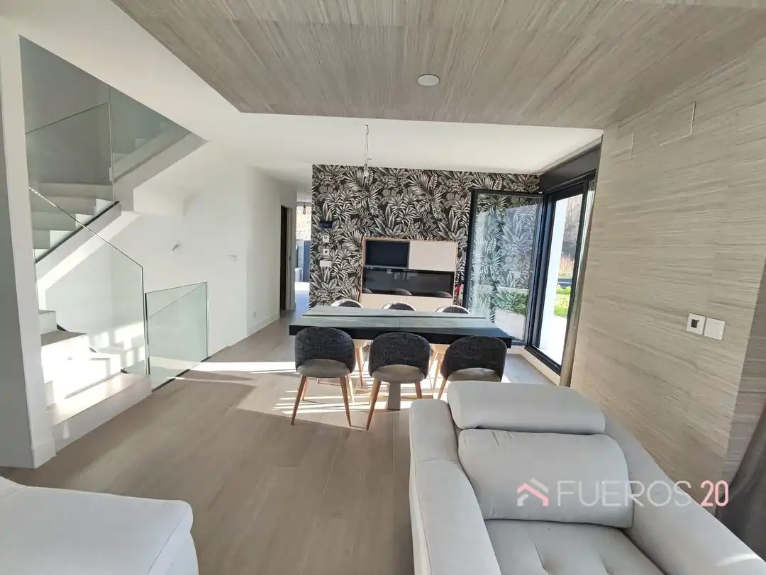 Sala de estar de Casa adosada en venta en Zierbena con Calefacción, Jardín privado y Terraza