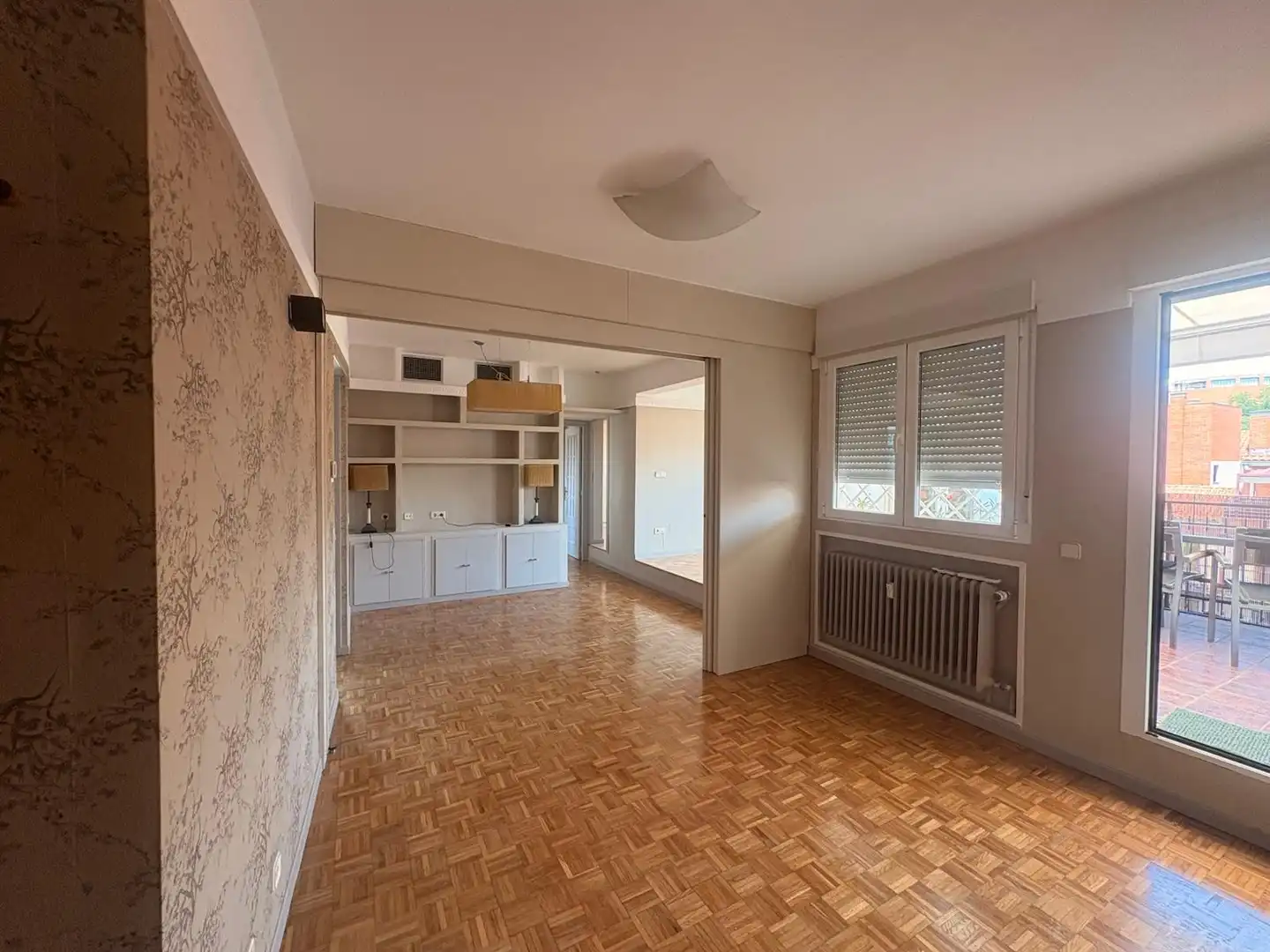 Wohnzimmer von Wohnung zur Miete in Madrid mit Heizung und Terrasse
