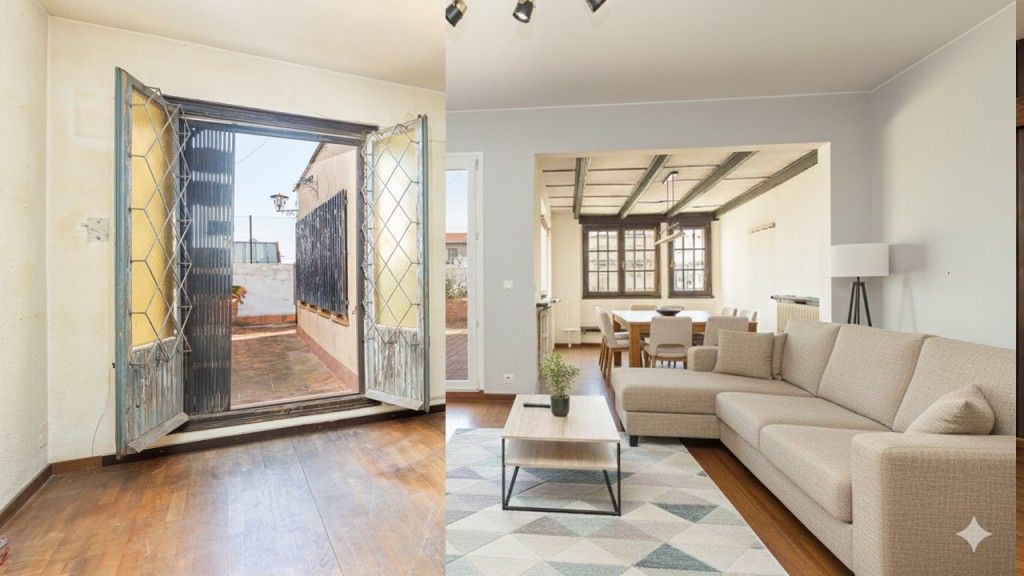 Living room of Duplex for sale in  Barcelona Capital  with Heating and Terrace