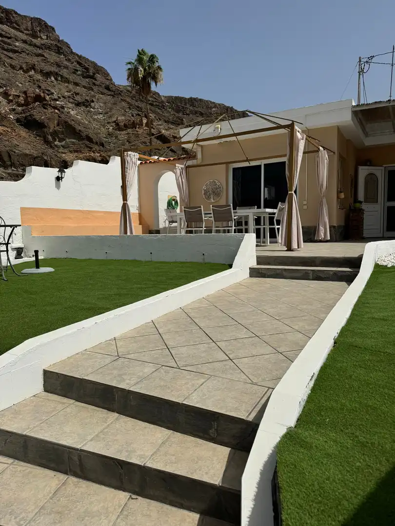 Terraza de Casa o chalet en venta en Mogán con Jardín privado, Trastero y Amueblado