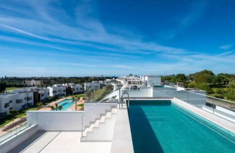 Swimming pool of Attic for rent in Marbella  with Air Conditioner, Terrace and Swimming Pool