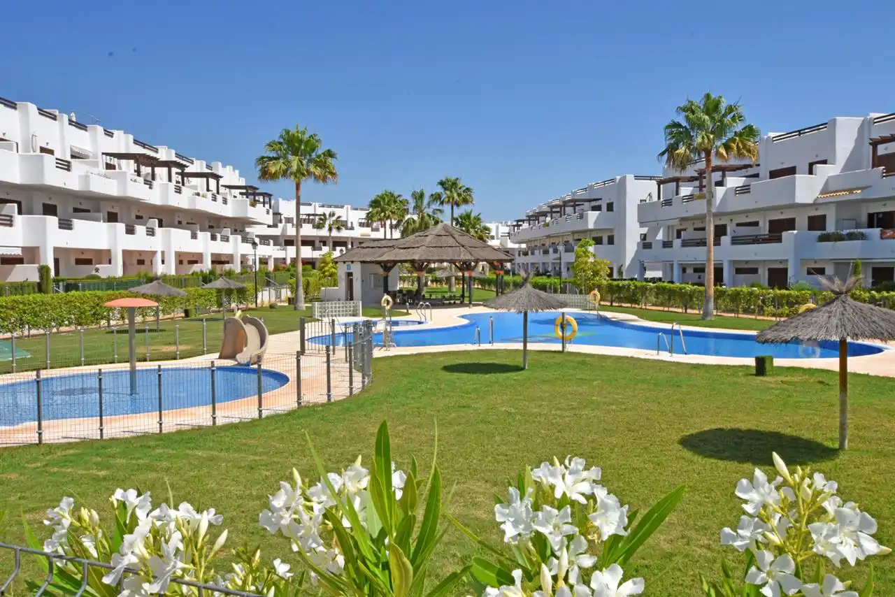 Jardín de Apartamento en venta en Pulpí con Aire acondicionado, Piscina y Amueblado