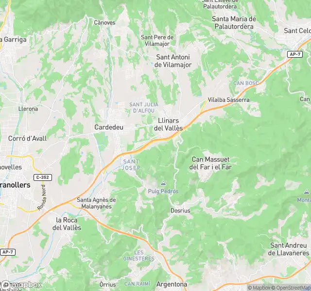 Vista exterior de Pis en venda en Cardedeu