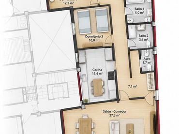 Appartamento con balcone in vendita a Meliana
