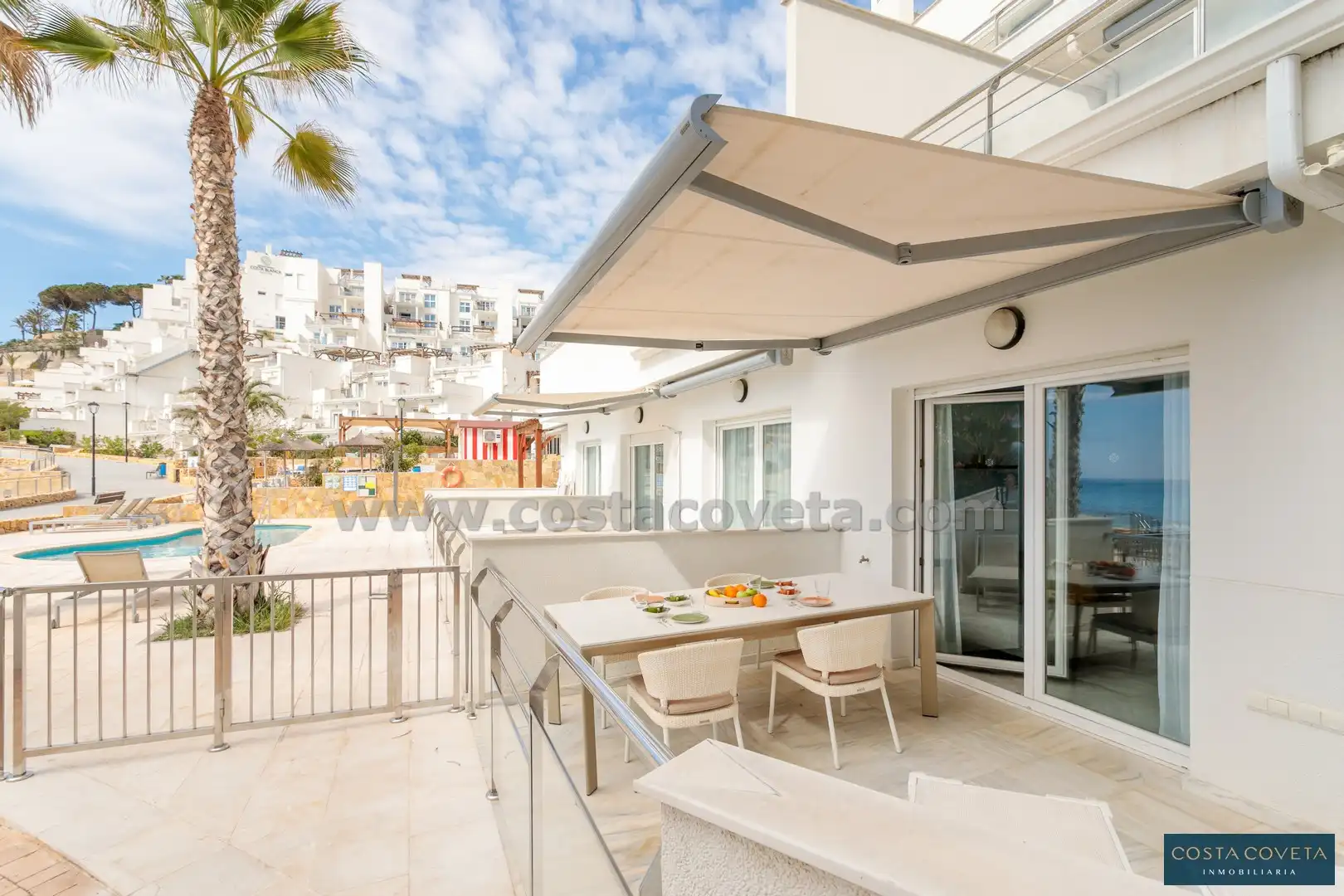 Terrasse von Erdgeschoss zum Verkauf in El Campello mit Klimaanlage, Heizung und Terrasse