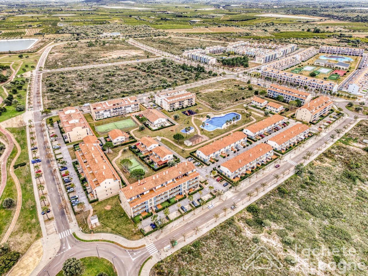 Exterior view of Single-family semi-detached for sale in San Jorge / Sant Jordi  with Air Conditioner, Heating and Private garden