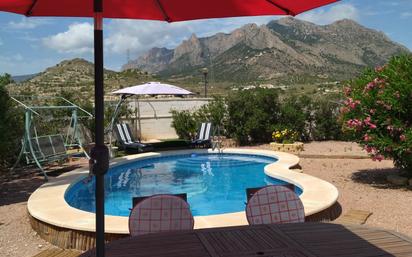 Piscina de Casa o xalet en venda en Busot amb Jardí privat, Terrassa i Piscina