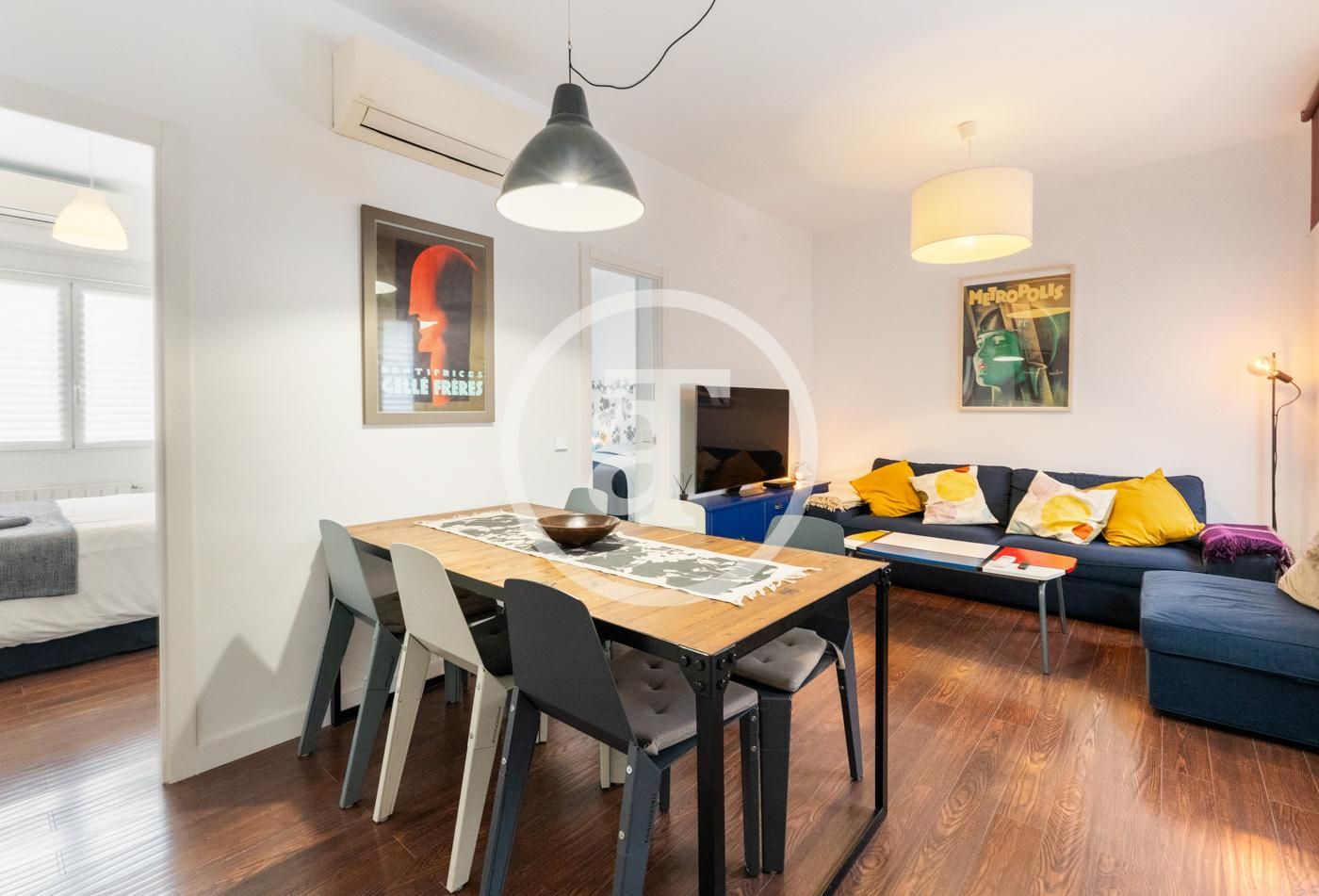 Vista exterior de Pis de lloguer en  Madrid Capital amb Aire condicionat, Calefacció i Moblat