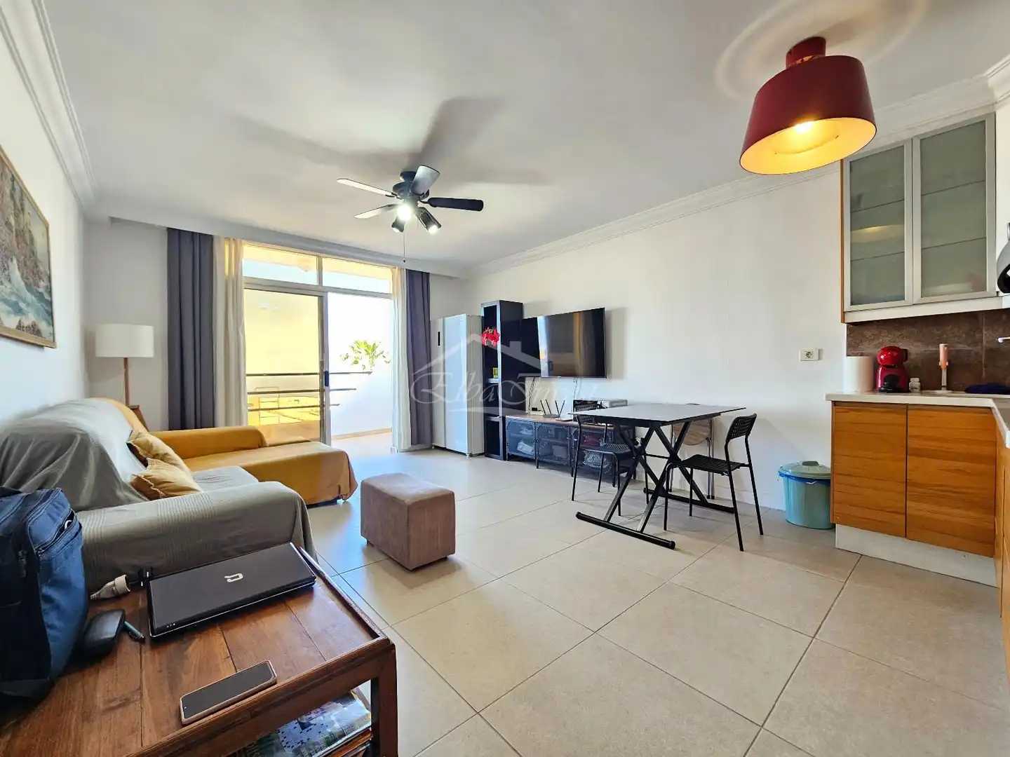 Sala de estar de Ático en venta en Adeje con Parquet, Terraza y Piscina