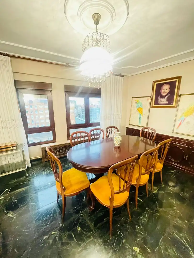 Dining room of Flat for sale in Gijón   with Heating and Terrace