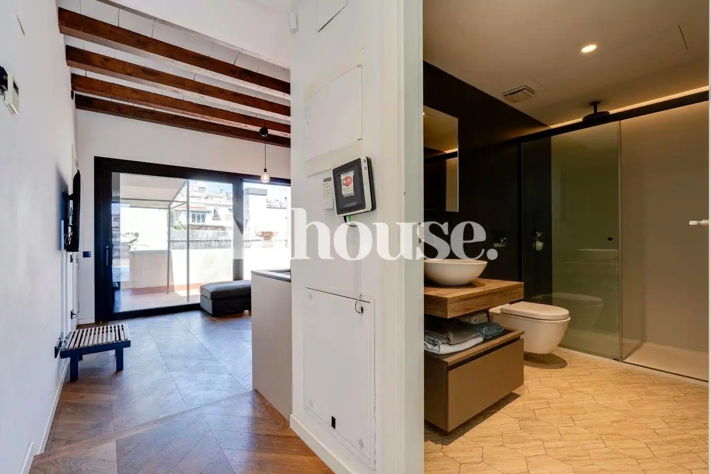 Flat for rent in Barcelona  with Air Conditioner, Heating and Parquet flooring