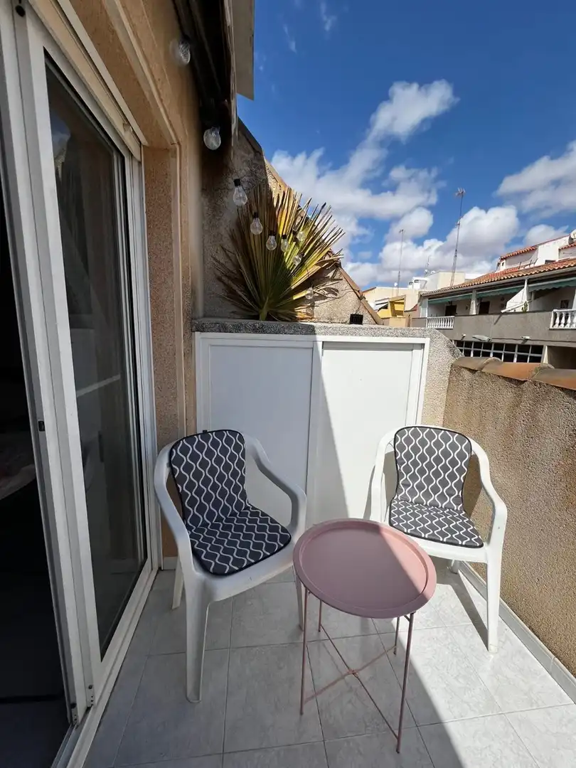 Balcony of Attic for rent in Torrevieja  with Air Conditioner, Heating and Swimming Pool