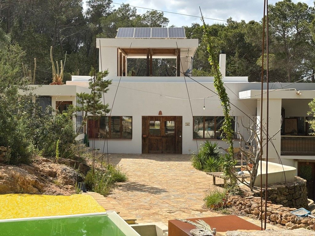 Exterior view of House or chalet to rent in Sant Joan de Labritja  with Air Conditioner, Heating and Private garden