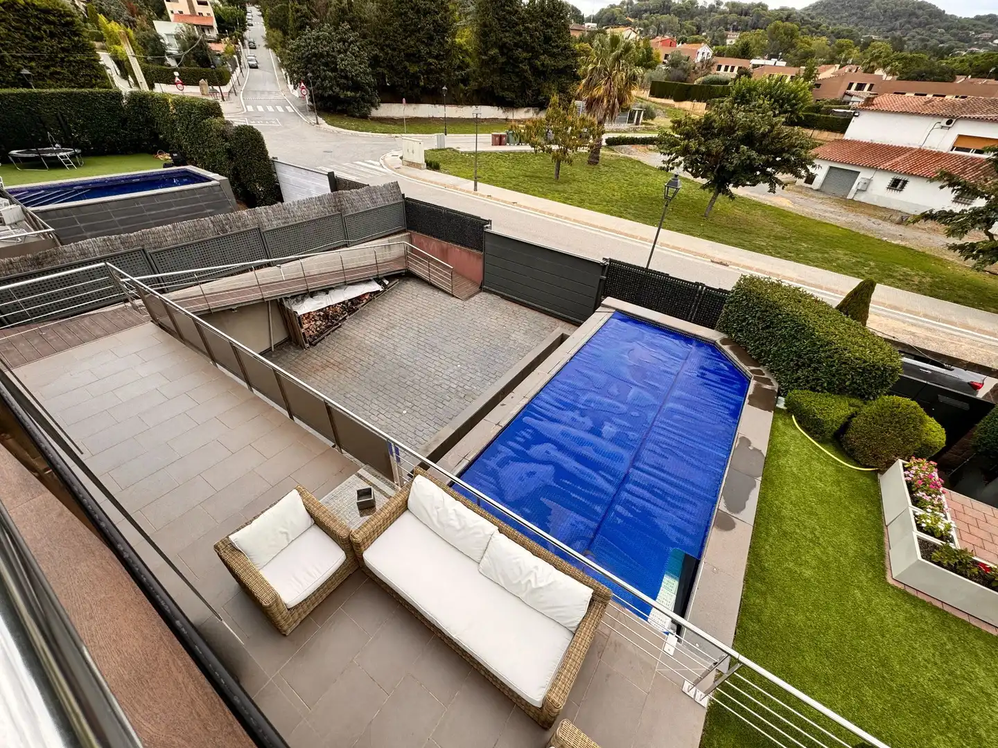 Piscina de Casa o chalet en venta en Vallromanes con Aire acondicionado, Calefacción y Jardín privado