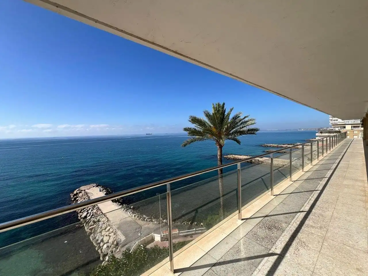 Terrace of Flat for sale in Alicante / Alacant  with Air Conditioner, Heating and Private garden